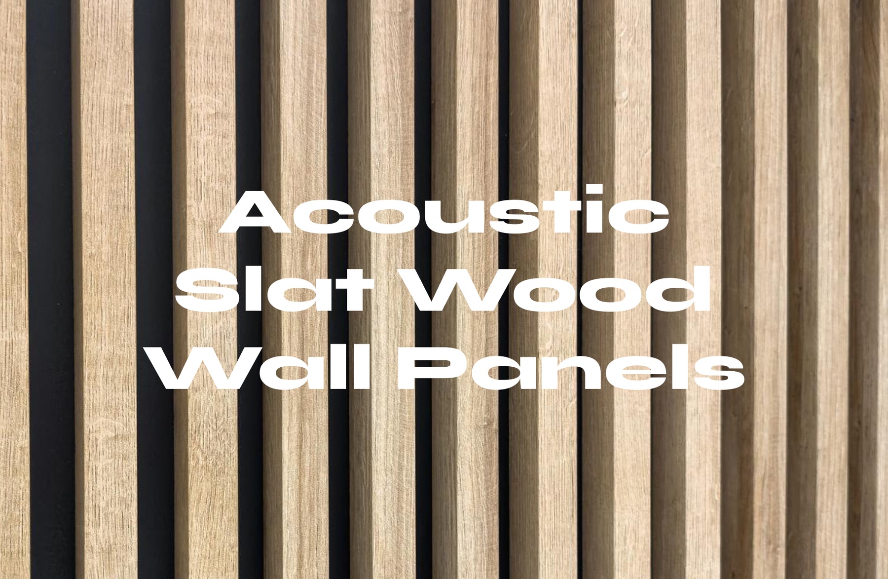 Acoustic Slat Wood Wall Panels