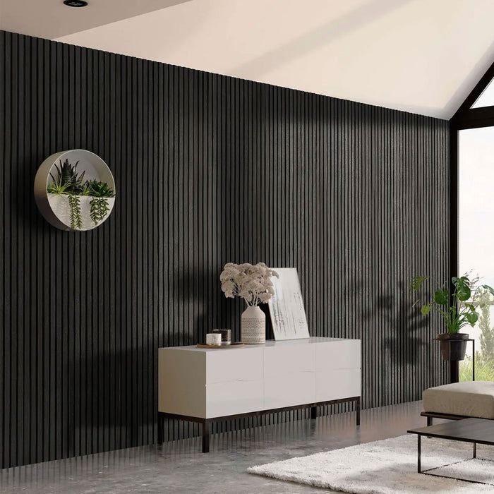 Wood Wall Panel | MDF | American Black Acoustic Slat