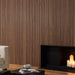 3D Acoustic Slat Walnut Wood Wall Panel