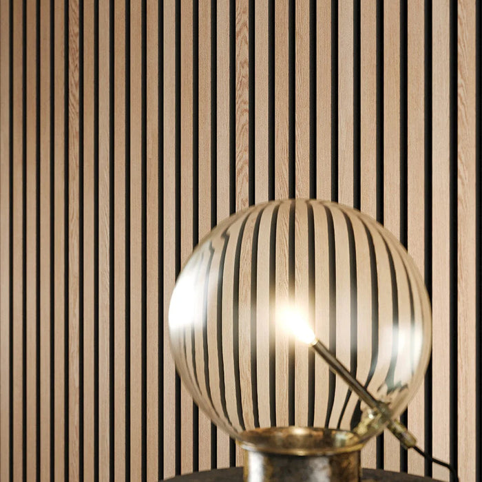 3D Acoustic Slat Golden Oak Wood Wall Panel