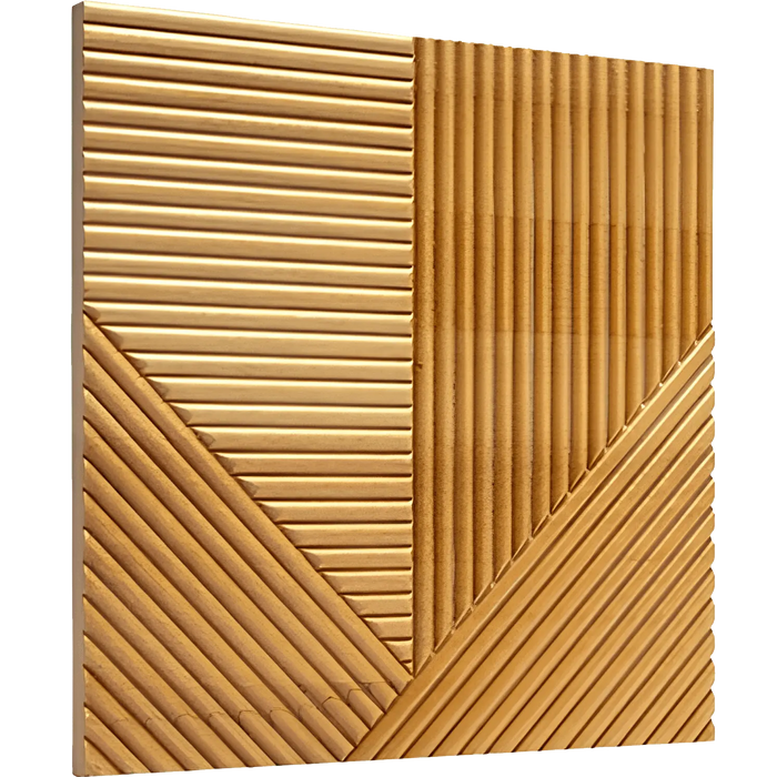 Wood Wall Panel | Solid Wood | Crossing Lines Mosaic