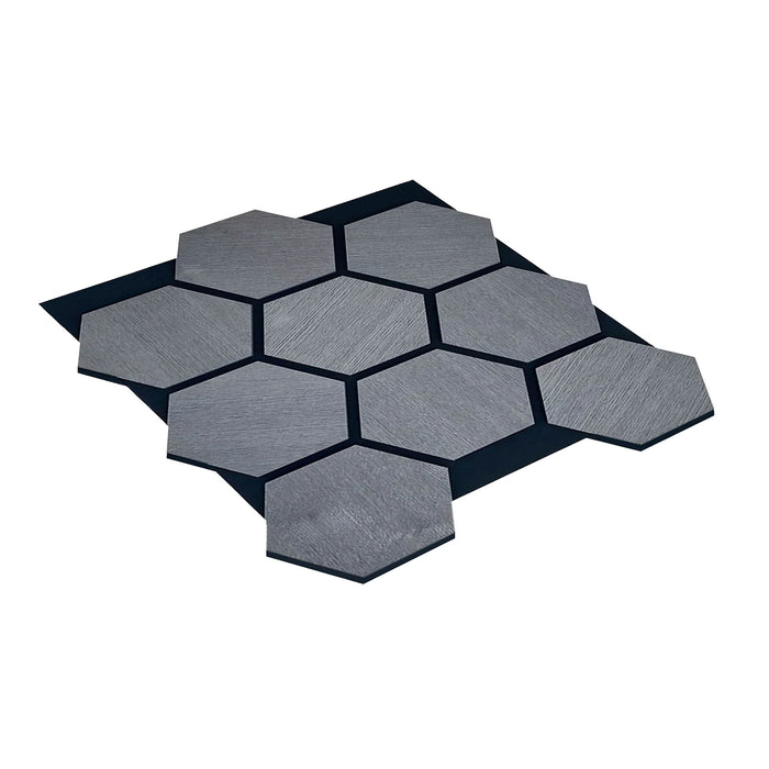 Wood Wall Panel | HDF | Acoustic Hexagonal - Grey