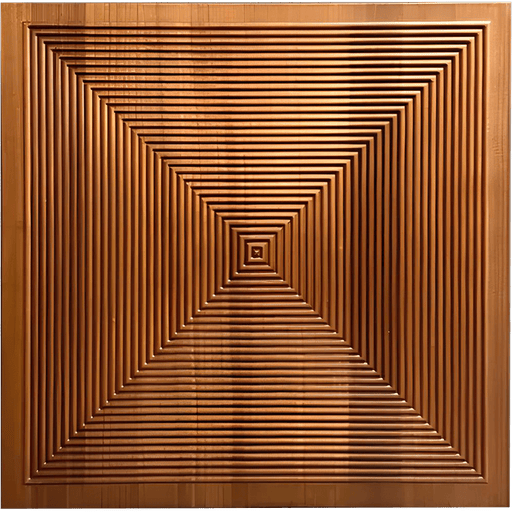 Brown Parallel Mosaic Solid Wood Wall Panel | GroovePanel® - The Panel Hub